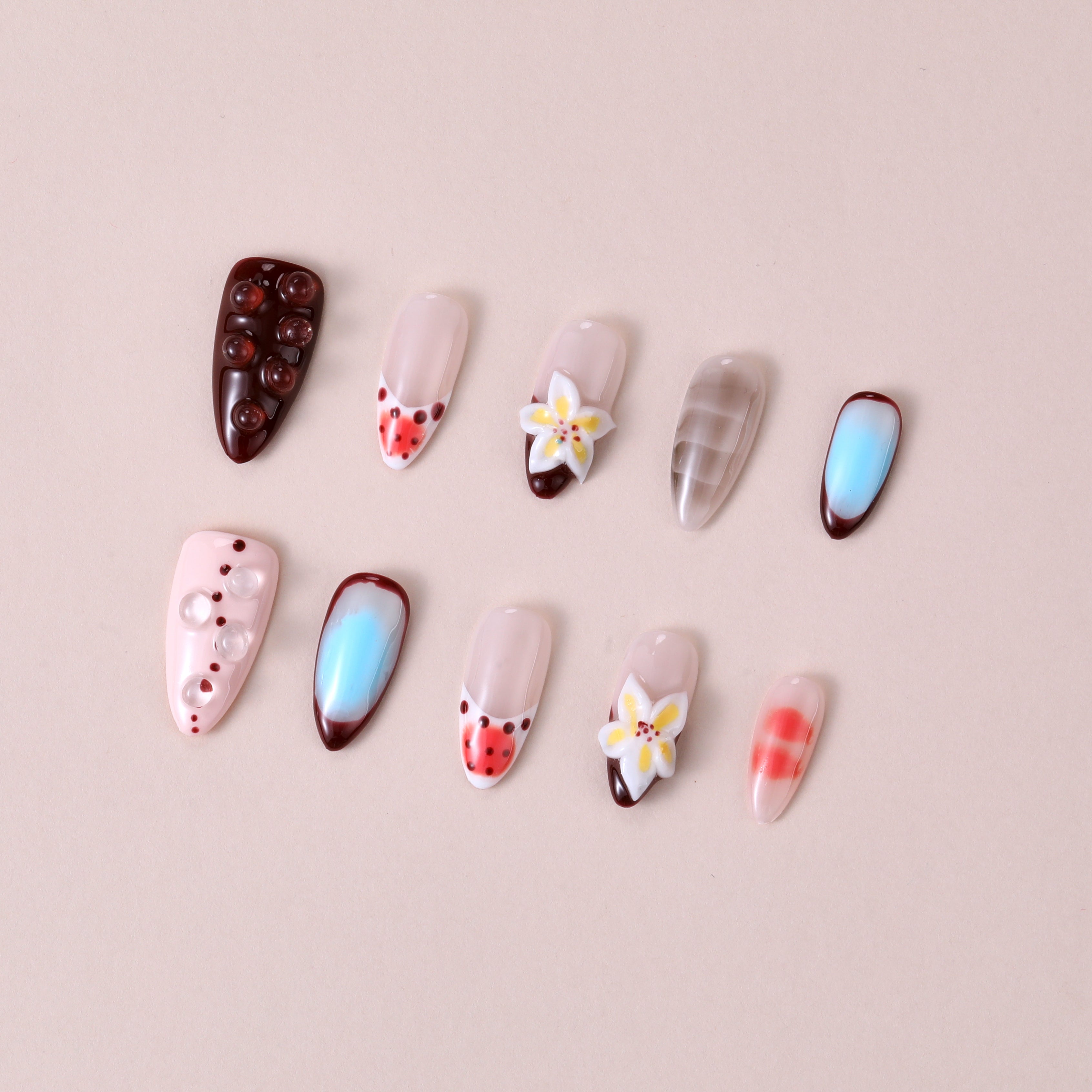 Besos tropicales de azúcar